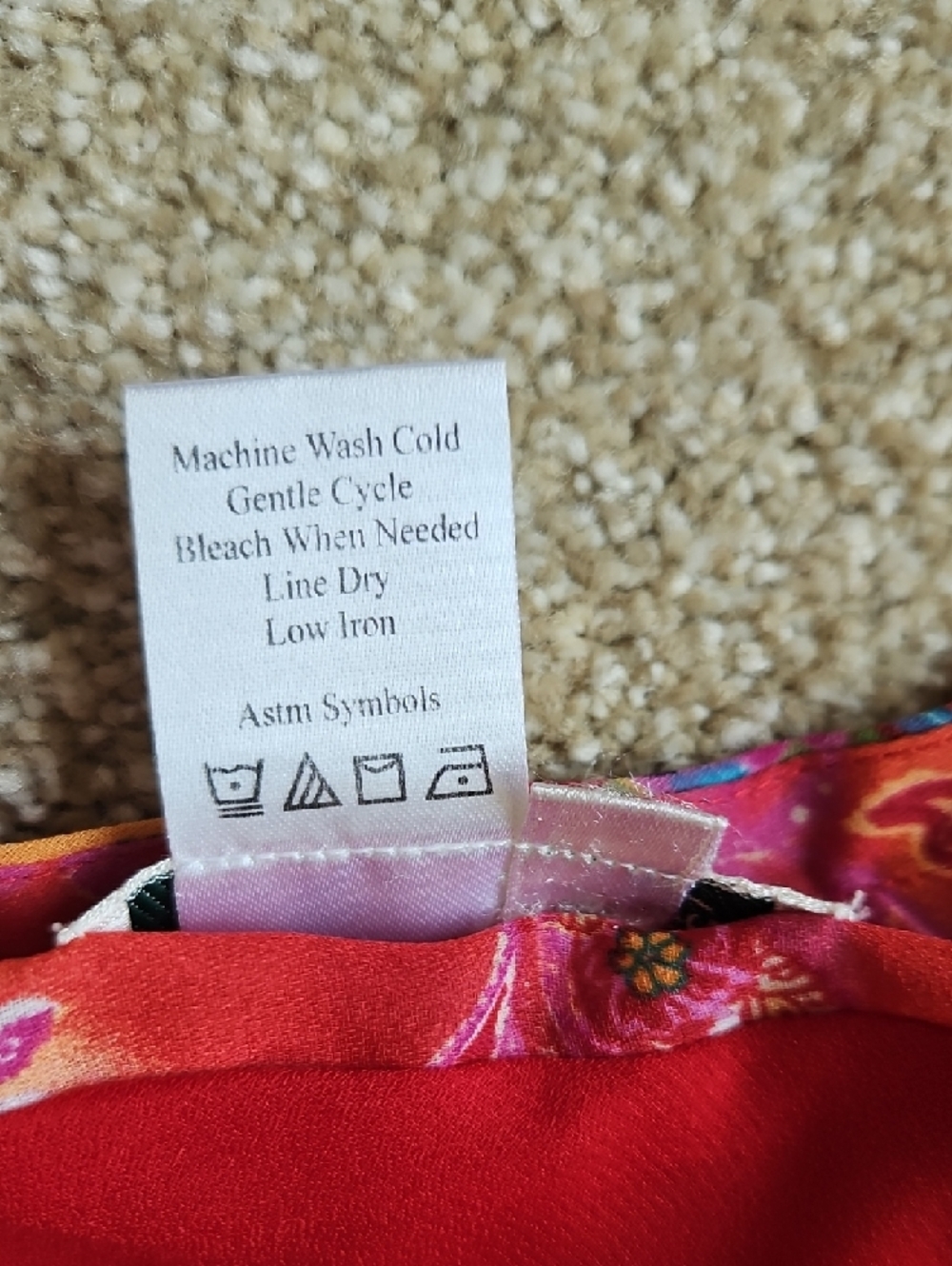 Coldwater Creek Size S Pink Paisley A-Line Skirt With Lining - Picture 6 of 8